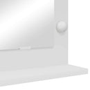 vidaXL Toalett Tükör tükörrel Fehér 80 x 15 x 18 cm Üveg és mérnöki fa