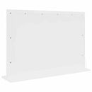 vidaXL Toalett Tükör tükörrel Fehér 80 x 15 x 18 cm Üveg és mérnöki fa