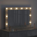 vidaXL Toalett Tükör Beton Szürke 80 x 55 x 18 cm Üveg és mérnöki fa