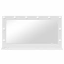 vidaXL Toalett Tükör Fehér 100 x 55 x 18 cm Üveg és mérnöki fa