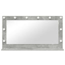 vidaXL Toalett Tükör Beton Szürke 100 x 55 x 18 cm Üveg és mérnöki fa