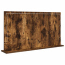vidaXL Toalett Tükör Füstölt tölgy 100 x 55 x 18 cm Üveg és mérnöki fa