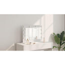 vidaXL Toalett Tükör tükörrel Fehér 60 x 45 x 18 cm Üveg és mérnöki fa