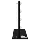 vidaXL Toalett Tükör Fekete tölgy 60 x 45 x 18 cm Üveg és mérnöki fa