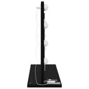 vidaXL Toalett Tükör Fekete tölgy 60 x 45 x 18 cm Üveg és mérnöki fa