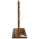 vidaXL Toalett Tükör Füstölt tölgy 60 x 45 x 18 cm Üveg és mérnöki fa