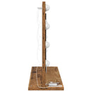 vidaXL Toalett Tükör Öreg fa 60 x 45 x 18 cm Üveg és mérnöki fa