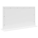 vidaXL Toalett Tükör tükörrel Fehér 80 x 45 x 18 cm Üveg és mérnöki fa