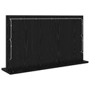 vidaXL Toalett Tükör Fekete tölgy 80 x 45 x 18 cm Üveg és mérnöki fa