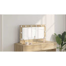 vidaXL Toalett Tükör Sonoma tölgy 80 x 45 x 18 cm Üveg és mérnöki fa