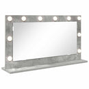 vidaXL Toalett Tükör Beton Szürke 80 x 45 x 18 cm Üveg és mérnöki fa