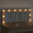 vidaXL Toalett Tükör Sonoma tölgy 100 x 45 x 18 cm Üveg és mérnöki fa