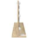 vidaXL Toalett Tükör Sonoma tölgy 100 x 45 x 18 cm Üveg és mérnöki fa