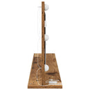 vidaXL Toalett Tükör Öreg fa 100 x 45 x 18 cm Üveg és mérnöki fa