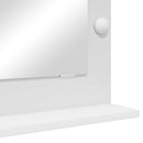 vidaXL Toalett Tükör tükörrel Fehér 70 x 50 x 18 cm Üveg és mérnöki fa