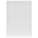 vidaXL Toalett Tükör tükörrel Fehér 70 x 50 x 18 cm Üveg és mérnöki fa