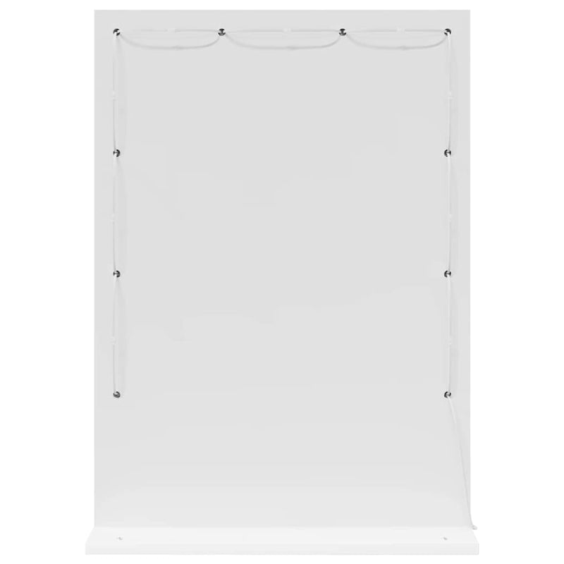 vidaXL Toalett Tükör tükörrel Fehér 70 x 50 x 18 cm Üveg és mérnöki fa