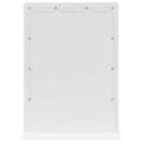 vidaXL Toalett Tükör tükörrel Fehér 70 x 50 x 18 cm Üveg és mérnöki fa