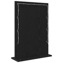 vidaXL Toalett Tükör Fekete tölgy 70 x 50 x 18 cm Üveg és mérnöki fa
