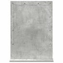 vidaXL Toalett Tükör Beton Szürke 70 x 50 x 18 cm Üveg és mérnöki fa