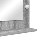 vidaXL Toalett Tükör Szürke Sonoma 70 x 50 x 18 cm Üveg és mérnöki fa