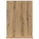 vidaXL Toalett Tükör Artisan tölgy 70 x 50 x 18 cm Üveg és mérnöki fa