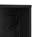 vidaXL Asztal polcokkal Fekete tölgy 91 x 50 x 149 cm Faanyag