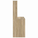 vidaXL Asztal polcokkal Sonoma tölgy 91 x 50 x 149 cm Faanyag