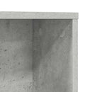 vidaXL Asztal polcokkal Beton Szürke 91 x 50 x 149 cm Faanyag