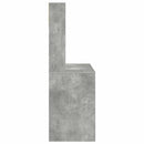 vidaXL Asztal polcokkal Beton Szürke 91 x 50 x 149 cm Faanyag