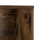vidaXL Asztal polcokkal Füstölt tölgy 91 x 50 x 149 cm Faanyag
