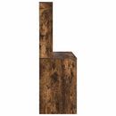 vidaXL Asztal polcokkal Füstölt tölgy 91 x 50 x 149 cm Faanyag
