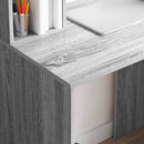 vidaXL Asztal polcokkal Szürke Sonoma 91 x 50 x 149 cm Faanyag