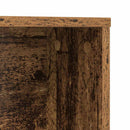 vidaXL Asztal polcokkal tárolóval Öreg fa 91 x 50 x 149 cm Faanyag