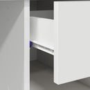 vidaXL Asztal fiókkal polcokkal Fehér 90 x 49 x 75 cm Faanyag