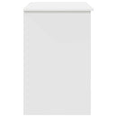 vidaXL Asztal fiókkal polcokkal Fehér 90 x 49 x 75 cm Faanyag