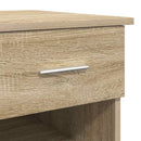vidaXL Asztal fiókkal polcokkal Sonoma tölgy 90 x 49 x 75 cm Faanyag