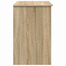 vidaXL Asztal fiókkal polcokkal Sonoma tölgy 90 x 49 x 75 cm Faanyag