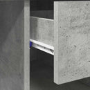 vidaXL Asztal Beton Szürke 90 x 49 x 75 cm Szerelt Fa