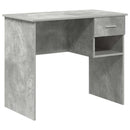vidaXL Asztal Beton Szürke 90 x 49 x 75 cm Szerelt Fa