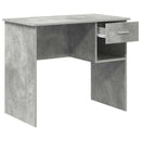 vidaXL Asztal Beton Szürke 90 x 49 x 75 cm Szerelt Fa