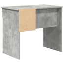 vidaXL Asztal Beton Szürke 90 x 49 x 75 cm Szerelt Fa