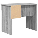 vidaXL Asztal fiókkal polcokkal Szürke Sonoma 90 x 49 x 75 cm Faanyag