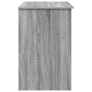 vidaXL Asztal fiókkal polcokkal Szürke Sonoma 90 x 49 x 75 cm Faanyag