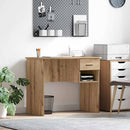 vidaXL Asztal Artisan tölgy Faanyag 90 x 49 x 75 cm