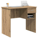 vidaXL Asztal Artisan tölgy Faanyag 90 x 49 x 75 cm
