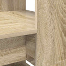 vidaXL Asztal polcokkal Sonoma tölgy 113 x 54 x 120 cm Faanyag