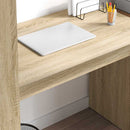 vidaXL Asztal polcokkal Sonoma tölgy 113 x 54 x 120 cm Faanyag