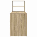 vidaXL Asztal polcokkal Sonoma tölgy 113 x 54 x 120 cm Faanyag
