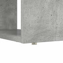 vidaXL Asztal polcokkal Beton Szürke 113 x 54 x 120 cm Faanyag